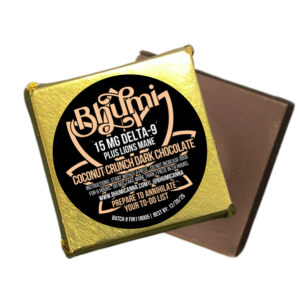 Coconut Quinoa Crunch Chocolate (Delta-9 + Lion’s Mane)