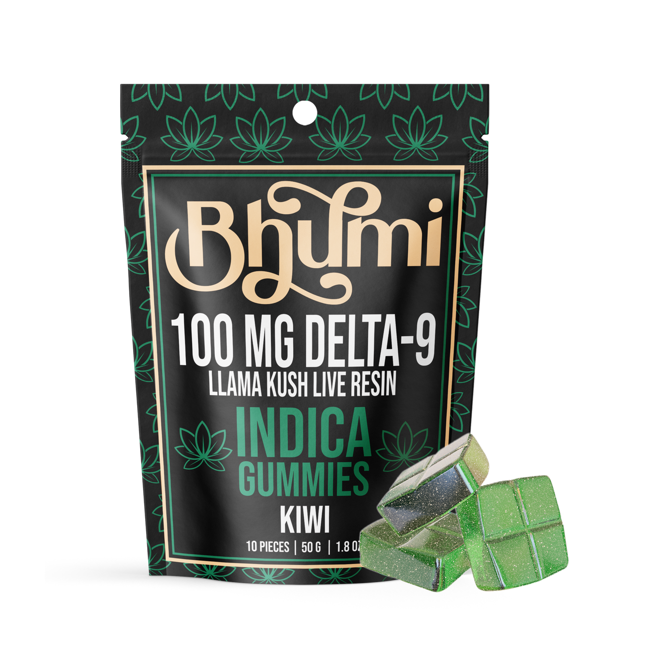 Kiwi Indica Live Resin Gummies (Delta-9)