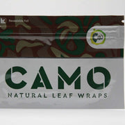 Camo Natural Wraps packaging with vanilla flavor focus.