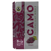 Grape Camo Wraps packaging with grape flavor branding.